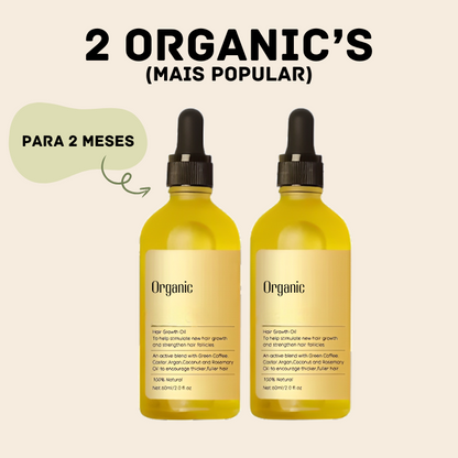 ORGANIC® - Óleo de Crescimento Capilar Natural (60ml)