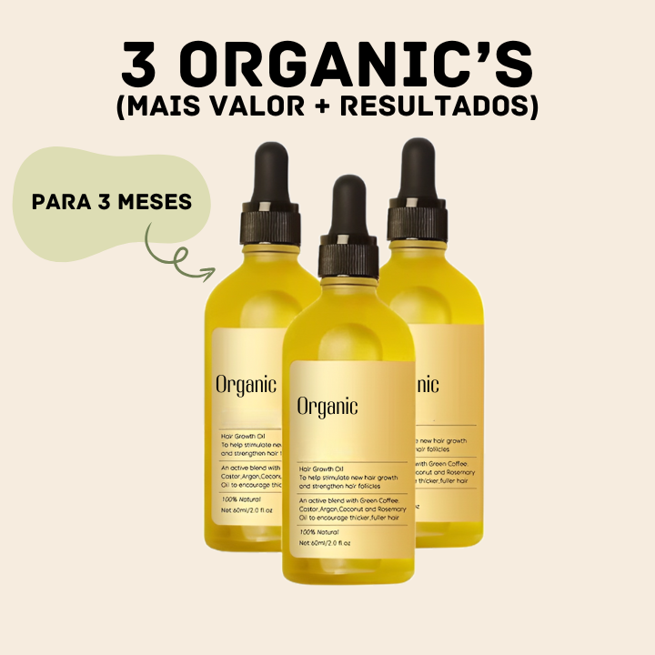 ORGANIC® - Óleo de Crescimento Capilar Natural (60ml)